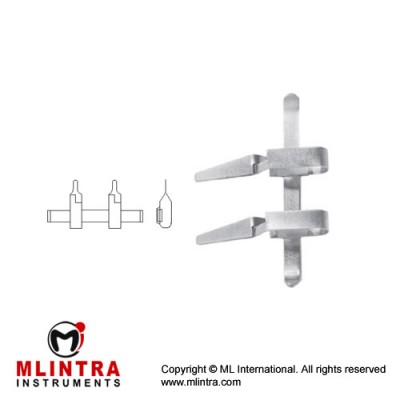 Biemer-Muller Approximator Straight - Narrow Stainless Steel, 13 mm Jaw Opening - Jaw Length 3 mm - 4.5 mm